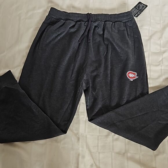 NHL Men's Canadian Montreal Logo Sweatpants Gray 2XL - Picture 13 of 16